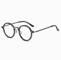 MOSI rétro pur titane ordinateur lunettes Anti-lumière bleue montures optiques pour hommes femmes diamant visage SC117 mode lunettes