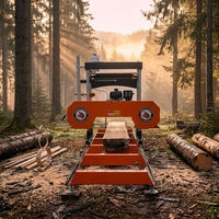 Scierie à bande industrielle portable WEMAX RS31G, machine à couper les bûches de 790 mm pour le traitement du bois