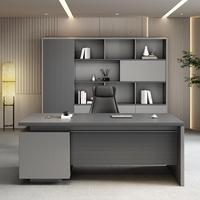 Petite bibliothèque de bureau de direction moderne combinée dédiée au superviseur du leadership du patron