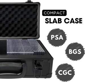 Portable Aluminum <strong>Briefcase</strong> with Zipper Closure for Graded Sports &amp; Trading Cards Card Case &amp; Slab <strong>Storage</strong> <strong>Box</strong> - Product Image 5