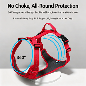 Cross-border H-type breathable dog chest belt out reflective large and medium-sized dog pet explosion-proof traction rope vest - Product Image 5