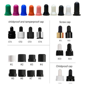 Gotero de cristal negro mate con collar dorado, botella de aceite esencial, gotero de aceite para Barba, 10ml, 15ml, 30ml, 50ml - Product Image 5