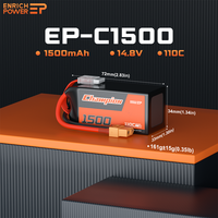Baterai Lipo 1500mAh 4S 110C dengan XT30 XT60 14.8V untuk Drone FPV Balap RC Quadcopter Helikopter Pesawat RC Kapal RC Mobil RC