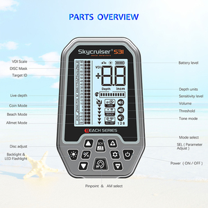 S31 tianxun siêu độ nhạy cao mỏ Garret Conrad GR3 cộng với sâu tìm kiếm 3D gdx8000 A de metales T90 kim loại Máy dò vàng - Product Image 5