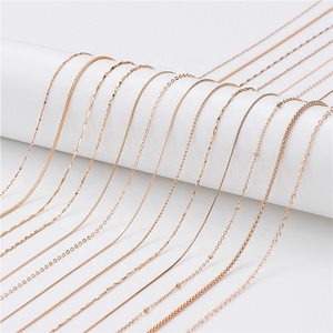 Nouveau design bijoux plaqué or rose serpent boîte à maillons chaîne <span class=keywords><strong>croix</strong></span> chaîne collier 925 chaînes en <span class=keywords><strong>argent</strong></span> sterling pour femmes ou hommes - Product Image 2
