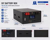 Stock entrepôt Chine – Kits de boîtiers DIY 16S48V 280Ah 314Ah 330Ah 51.2V 15Kwh 16kw pour batterie LiFePO4 avec BMS et écran