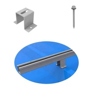Système de montage solaire pour toit métallique 10 kW, support PV en aluminium, résistance au vent 60 m/s, structure résistante à la neige pour panneaux solaires sur toit