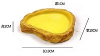 Bols en résine pour nourriture et eau des reptiles, mangeoire pour vers, bol d'alimentation pour amphibiens, décoration de terrarium pour lézards, caméléons, léopards