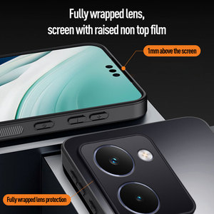 Pour Realme P3 Ultra 5G mat sensation de peau AG Protection de l'objectif dos rigide et étui de support couverture de pare-chocs souple - Product Image 2