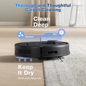 Robot Aspirador y Fregador DEEBOT N30 de Última Generación con 10000Pa de Potencia, Fregado Adaptativo TruEdge, Sistema Antienredos, Autovaciado y Autolimpieza Automática - Product Image 6