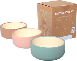 Tazones de Silicona en Colores Pastel, Silicona de Grado Alimenticio y Libre de BPA, Perfectos para el Destete, Aptos para Lavavajillas y Microondas - Product Image 3
