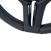 Volant en cuir noir boutonné pour BMW de haute qualité pour F30 F10 F15 F36 F01 F20 F22 F25 F31 F32 M3 M4 M5 M6X1 X2 X3 X6