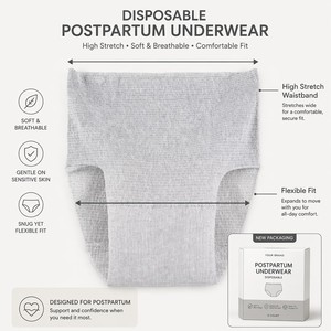 Ropa Interior Desechable <span class=keywords><strong>Posparto</strong></span>, Transpirable, de Malla, Cintura Alta, Suave y Elástica - Product Image 5
