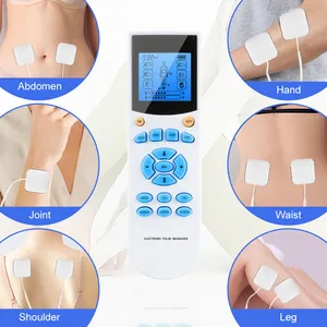 4 Channels Tens Unit Muscle Stimulator Tens Electronic Pulse Massager Reusable Electrode Pads Tens Therapy