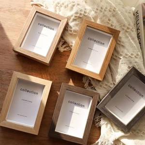 Stock Available 3.5 by 5 Inch Mini Black Color Vintage Color Wooden Box Picture <strong>Frame</strong> for Stone Display - Product Image 5