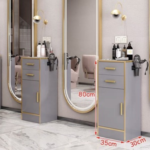 Latest Design Wood Salon Trolley with Removable Makeup <b>Storage</b> for Beauty Salon Living Room & Bathroom Use - Product Image 4