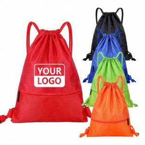 Mochila de malla con cordón, bolso de malla con cierre de cordón, mochila de malla con cordón - Product Image 4