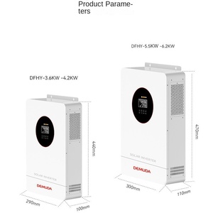 Convertisseur solaire hybride de stockage d'énergie photovoltaïque 6,2 kW 3 kW MPPT Haute fréquence Contrôle inverse intégré Machine 48V Fabriqué - Product Image 6