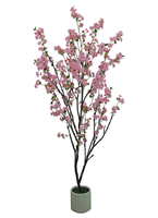 Arbre de cerisier artificiel en pot de taille personnalisée pour la décoration intérieure des hôtels, des hôtels-resorts et la rénovation paysagère