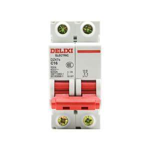 Interruptor Automático Miniatura Delixi 2P 220V, Interruptor de Aire Monofásico para Uso Doméstico, Interruptor de Aire Bipolar de Doble Pieza - Product Image 1