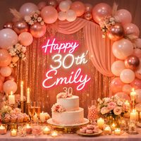 Letrero de Neón LED Personalizado con Diseño Gratuito para Bodas, Cumpleaños, Negocios, Bares, Decoración de Paredes de Dormitorios, Neonawall