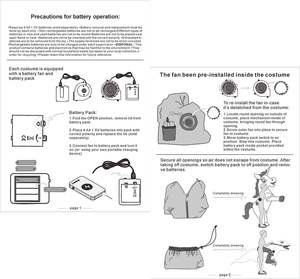 GOOSH Funny Inflatable Dinosaur <strong>Costume</strong> <strong>for</strong> Kids Cotton Halloween Party Cosplay <strong>for</strong> Boys And Girls - Product Image 6