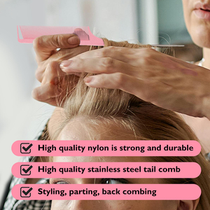 Ensemble <span class=keywords><strong>de</strong></span> brosses et peignes <span class=keywords><strong>de</strong></span> <span class=keywords><strong>coiffeur</strong></span>-Outils <span class=keywords><strong>de</strong></span> salon professionnels pour un volume et un style précis - Product Image 5