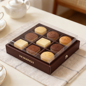 Caja de Embalaje con Impresión Personalizada y Relieve, Caja para Pan, Embalaje Ecológico, Caja para Postres, Dulces, Galletas y Pasteles con Ventana Transparente - Product Image 5