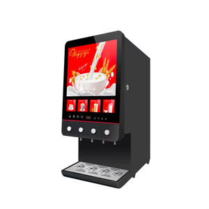 Oficina comercial Pantalla HD Máquina de café instantáneo Cinco sabores Bebidas frías calientes Nueva condición con componente de motor central - Product Image 5