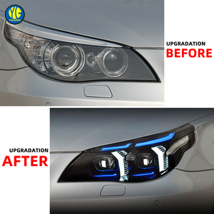 Faros Delanteros YU GUANG para <span class=keywords><strong>BMW</strong></span> <span class=keywords><strong>Serie</strong></span> <span class=keywords><strong>5</strong></span> E60 2003-<span class=keywords><strong>2010</strong></span>, Actualización de Luces Frontales E60, Accesorios de Lámparas para Coche, Faros LED E60 - Product Image 3