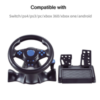 Volant de jeu de course 7 en 1 avec pédale pour Switch/Xbox360/Xbox One/PC/PS4/PS3/Android