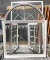 Ventanas y Puertas de Aluminio Curvas Semicirculares con Arco Decorativo Francés, Diseño Personalizado por el Fabricante, Vidrio Templado