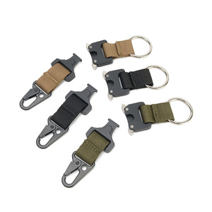 Mới Tùy Chỉnh Ngoài Trời Survival Phát Hành Nhanh Chóng Hợp Kim Phát Hành Nhanh Chóng Khóa Dệt Dây Đeo Keychain Và Móc Cho Túi - Product Image 2