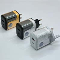 Cargadores para Celular con Enchufe para Reino Unido, Estados Unidos y Europa, 120w, Doble USB Tipo C PD, Carga Rápida, Cargador de Pared para Móviles iPhone 18, 17, 16