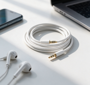 สายเคเบิลเสียง USB C เป็น 3.5 มม. แบบ Aux หัวต่อชาย-ชาย สำหรับหูฟัง ลำโพงรถยนต์ อะแดปเตอร์ สายถักไนลอน คุณภาพเสียง Hi-Fi - Product Image 4