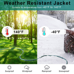 1 Foot Outdoor <strong>Extension</strong> Cord 16/3 Green US <strong>Plug</strong> to Socket USA 3 Prong Weatherproof Jacket for Christmas Lights and <strong>Outside</strong> - Product Image 3