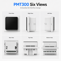 Detektor Kualitas Udara Dalam/Luar Ruangan Pintar PMT300 dengan Zigbee/WiFi 2.4GHz, Data Real-Time, Kontrol Jarak Jauh/Aplikasi untuk Rumah dan Kantor