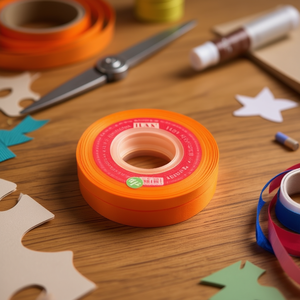 ริบบิ้นอิล กรอสเกรน 3.8 ซม. 15 หลา สีส้ม สำหรับงานประดิษฐ์ - Product Image 2