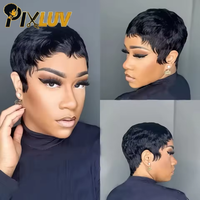 HD Lace Front Perücke für Locken mit vorgezupftem Babyhaar, kleberlos, aus brasilianischem Echthaar, kurze Perücke