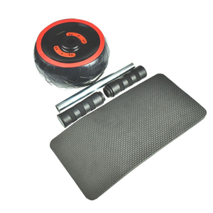 Kit de Rodillo Abdominal para Ejercicios Abdominales y Entrenamiento del Core con Rodillera de EVA Negra para Protección - Product Image 2