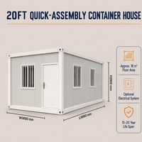 Maison conteneur modulaire préfabriquée mobile de luxe avec un design moderne, utilisée pour les chambres, les entrepôts et les bureaux