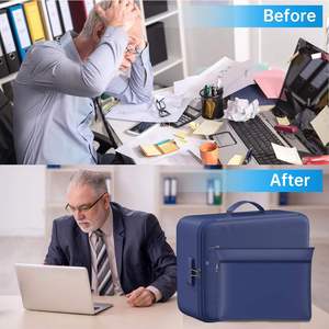 Bolsa de Seguridad Personalizada con Logotipo, de 3 Capas, Impermeable y Resistente al Fuego, para Documentos y Dinero, para el Hogar, la Oficina o Viajes, con Cerradura - Product Image 3