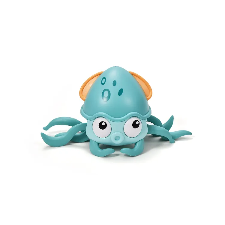Induction Electric Moving Avoid Obstacles Sensing Light Music Baby Small Hammer Crawling Octopus Toys With USB
