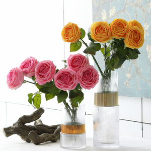 Großhandel hochwertige Home Decoration Real Feel Rosen Hochzeits dekoration Flower real Touch weiße Rosen - Product Image 3