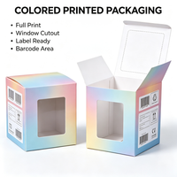 Boîte en carton blanc de qualité alimentaire avec fenêtre transparente, boîte à gâteau pliable pour l'emballage de desserts de boulangerie, vente en gros