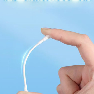 Hisopos de algodón Haishi Hainuo de 10 cm, de doble punta, de una sola capa, para limpieza de oídos, desechables, para uso doméstico - Product Image 5