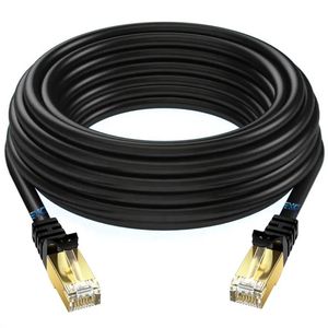 Câble Ethernet Cat 8 1.5Ft 3Ft 6Ft 10Ft 15Ft 20Ft 30Ft 40Ft 50Ft 60Ft 100Ft Heavy Duty Câble réseau <span class=keywords><strong>Internet</strong></span> haute vitesse - Product Image 1