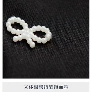 โบว์ผูกผมสีดำสไตล์วินเทจแบบฝรั่งเศสสำหรับผู้หญิง ดีไซน์หวานสไตล์พรีปปี้ ผลิตจากโพลีเอสเตอร์ สินค้าพร้อมส่ง - Product Image 2