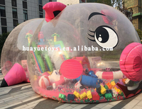 Maison Bulle Gonflable en PVC, Tente Dôme Transparente pour Extérieur, Structures de Jeu pour Enfants, Fêtes Intérieures/Extérieures et Publicité