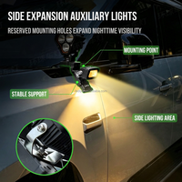 Support de montage LEDIYTE OEM pour phare de pilier A du TANK 300 pour éclairage de travail auxiliaire LED, fabricant sur mesure